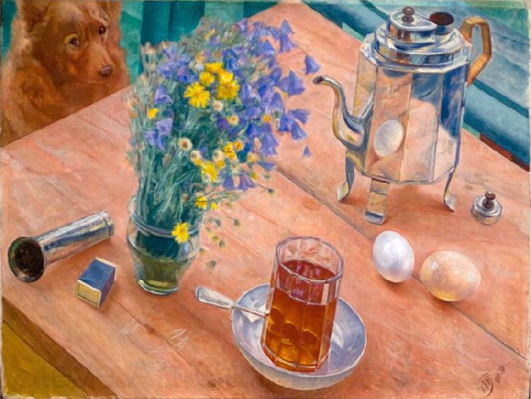 Kuzma Sergeevich Petrov-Vodkin Morning Still-Life Norge oil painting art